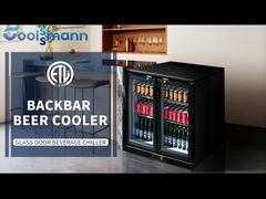 COOLSSMANN soğutma B5 çift kapılı arka bar bira soğutucu