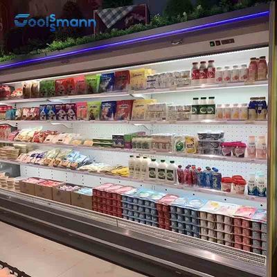 800L Multideck Open Chiller Supermarket Adjustable Layers Vegetable Display