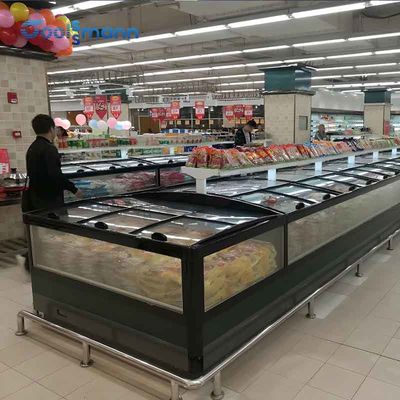 Kombine Süpermarket Ada Dondurucu Üstü Açık Derin Teşhir Buzdolabı