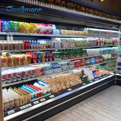 Paslanmaz Çelik Alt Kek Teşhir Buzdolabı, 2500L 580KG Açık Teşhir Dondurucu